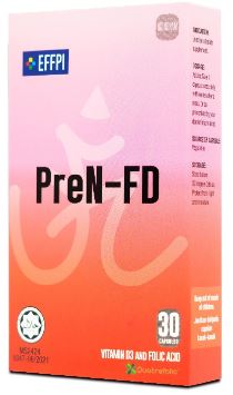 Pren-FD 280mg cap (Vit D3 + Quatrefolic) 30S